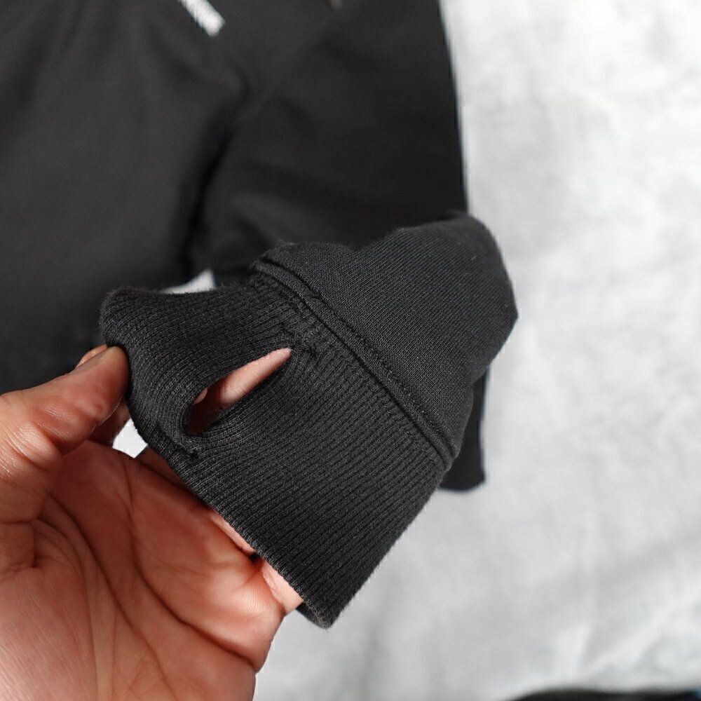 Sydney Jiu Jitsu Academy SJJA Sherpa Lined Hoodie Mens L Full Zip Logo Black - Picture 8 of 12